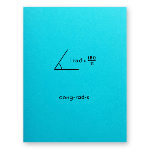 Radians Congratulations Card