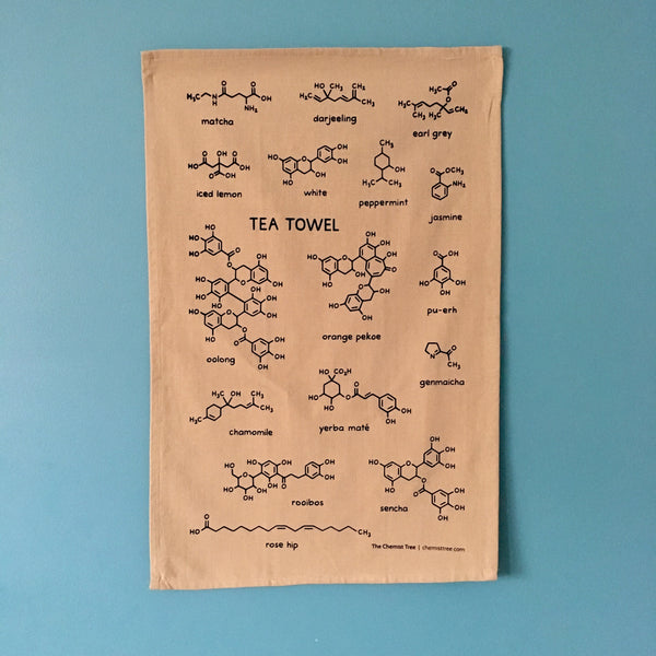 Tea Molecule Tea Towel