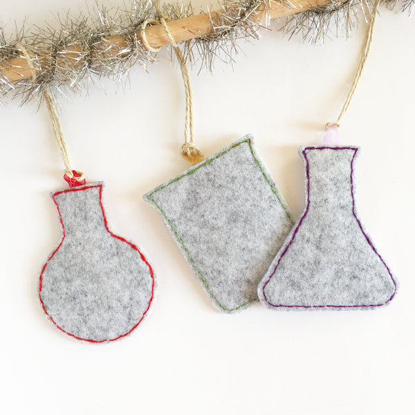 12 Days of Science Lab Ornament Set