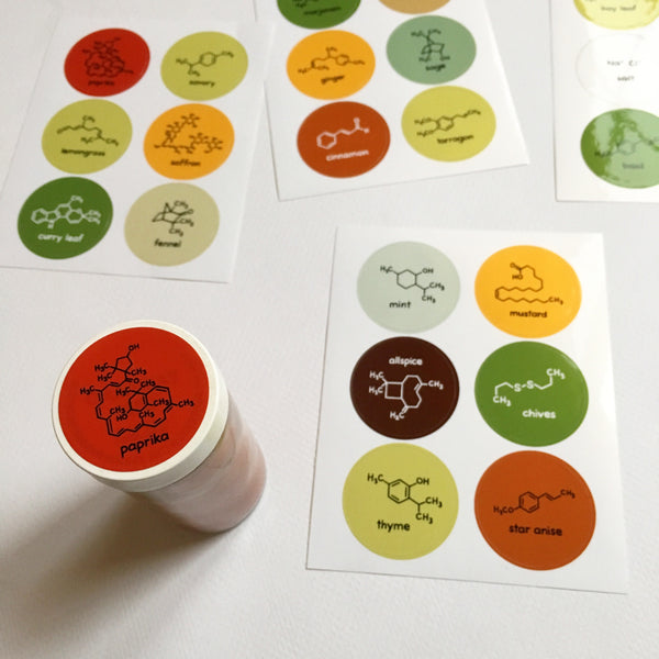 Herbs & Spices Jar Labels