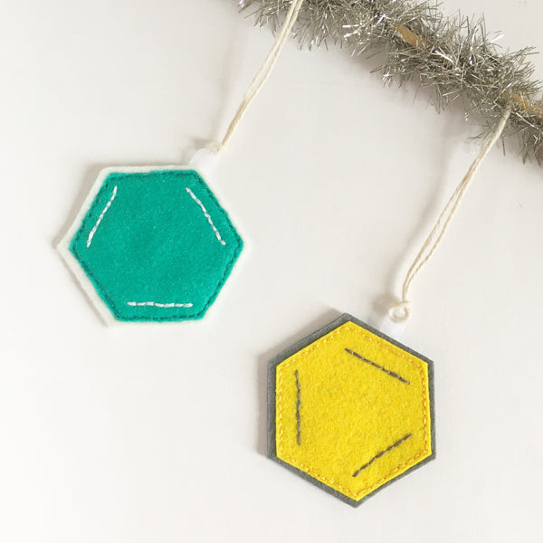 Benzene Molecule Ornament Set
