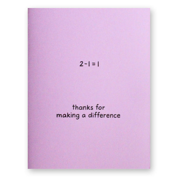 Thanks for Making a Difference Card