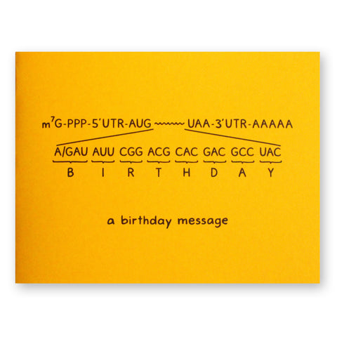 mRNA Birthday Card