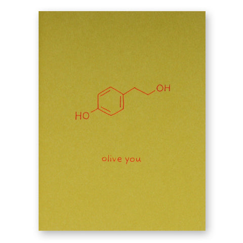 Olive You Card