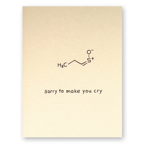 Onion Apology Card