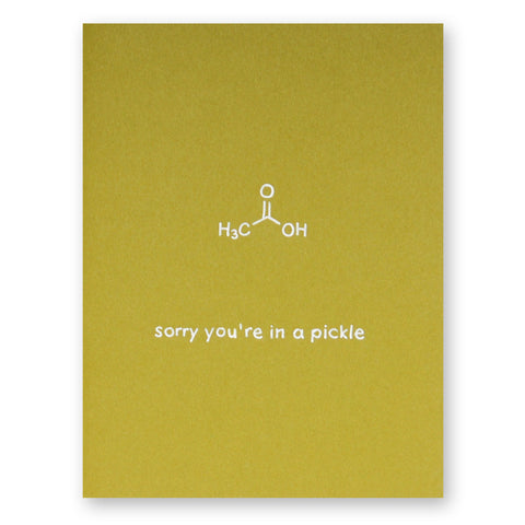 Pickle Sorry Card