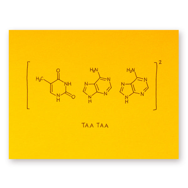 Stop Codon (TAA) Farewell or Graduation Card