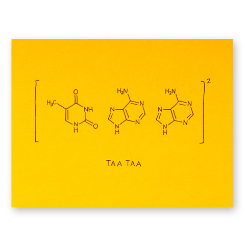 Stop Codon (TAA) Farewell or Graduation Card