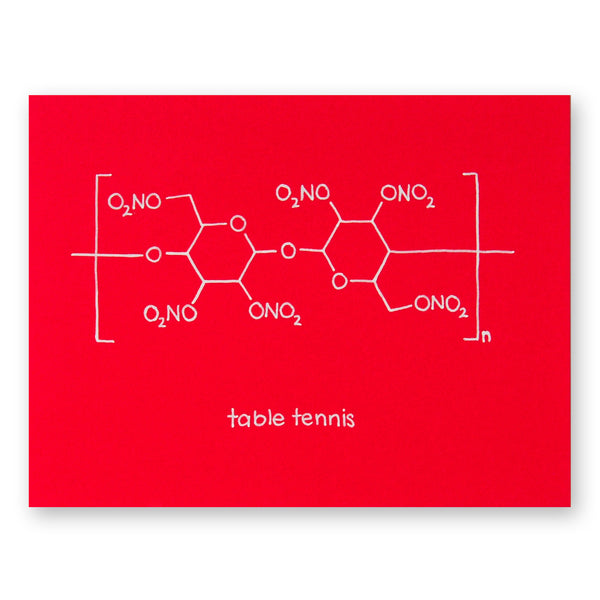 Table Tennis Card
