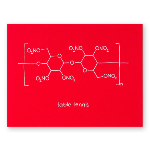 Table Tennis Card