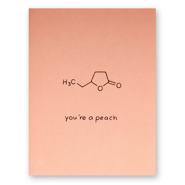 You're A Peach Thank You Card