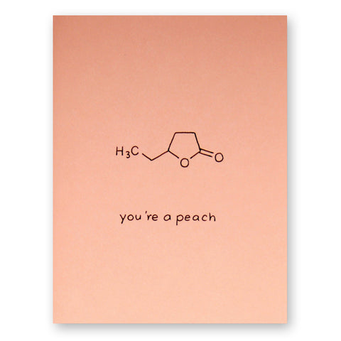 You're A Peach Thank You Card